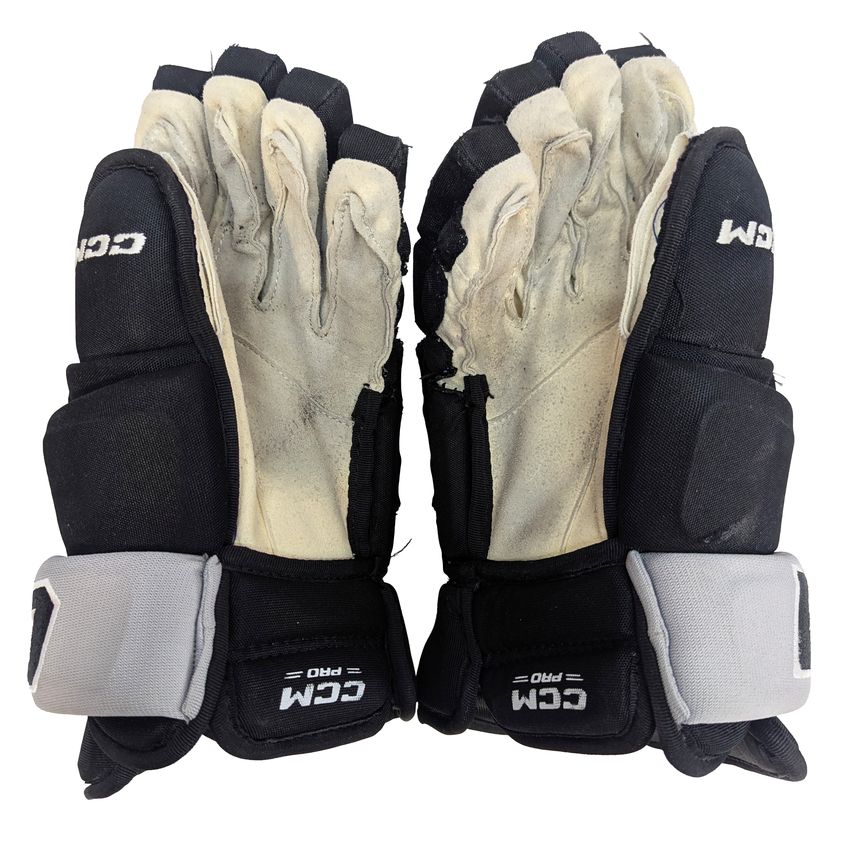CCM HG97PP - Gants AHL Pro Stock d'occasion (noir/gris)